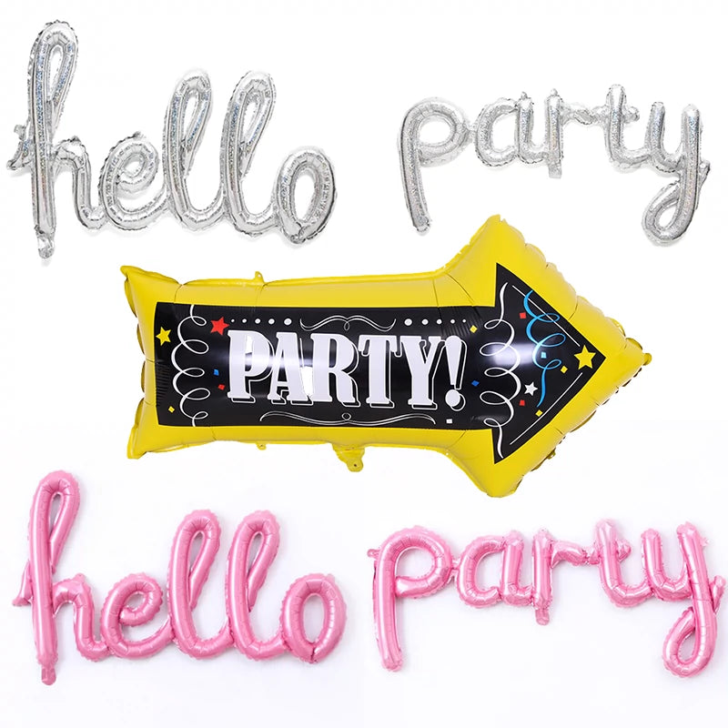 Hello Party Balloons