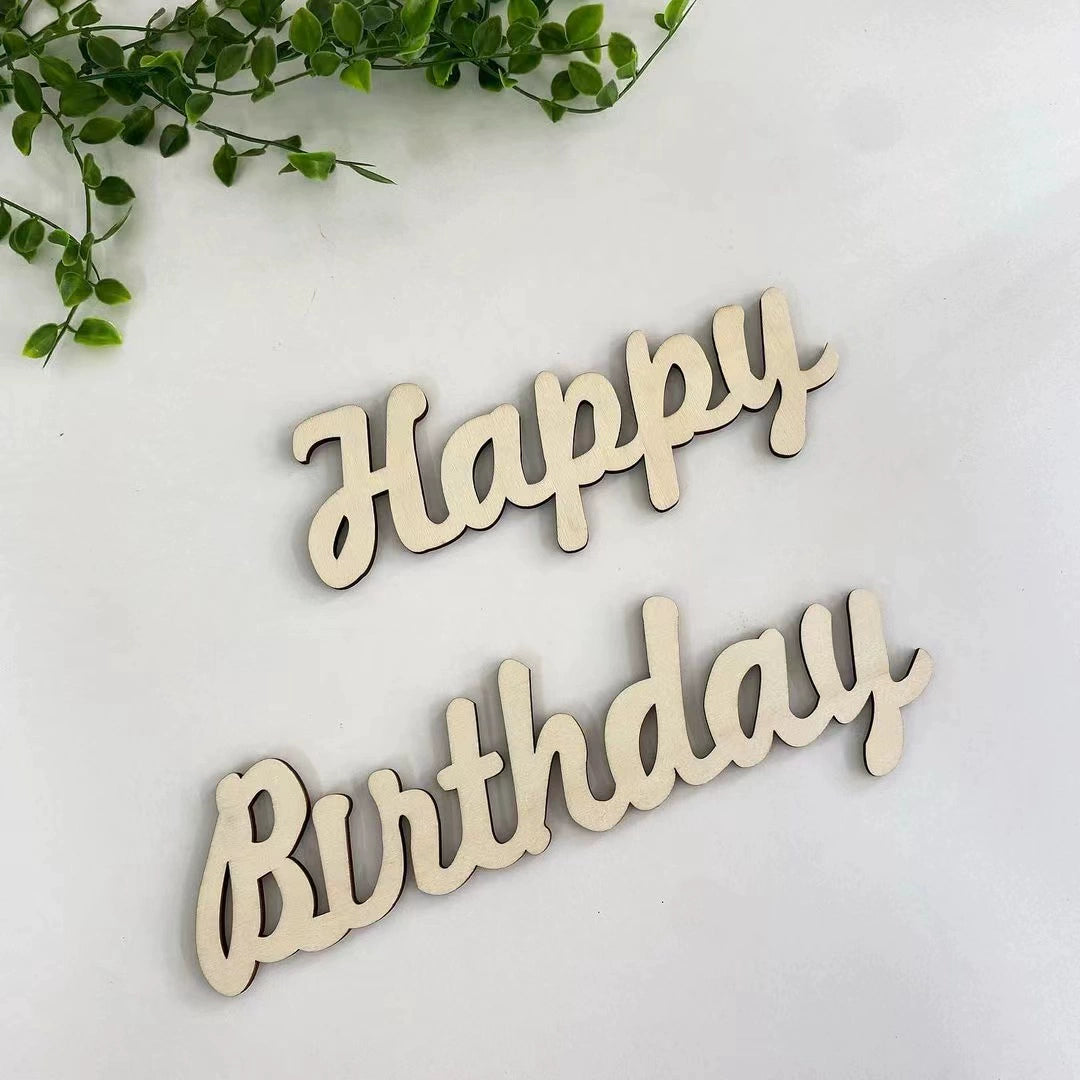 Wooden Birthday Decorations