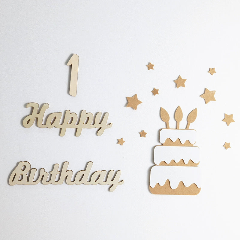 Wooden Birthday Decorations