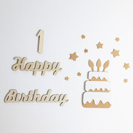 Wooden Birthday Decorations